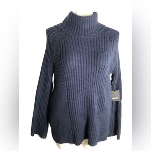 Simply Vera Wang navy blue heavyweight turtleneck sweater Sz XL. NWT